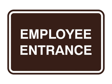 Signs ByLITA Classic Framed Employee Entrance Sign